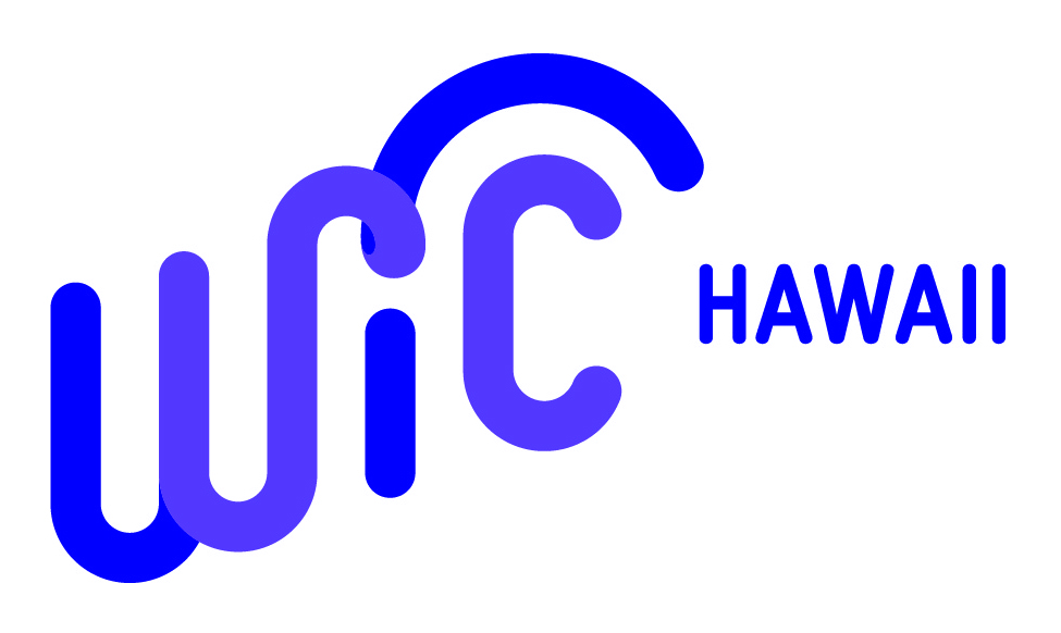 Blue and Purple logo that says "WIC Hawaii"